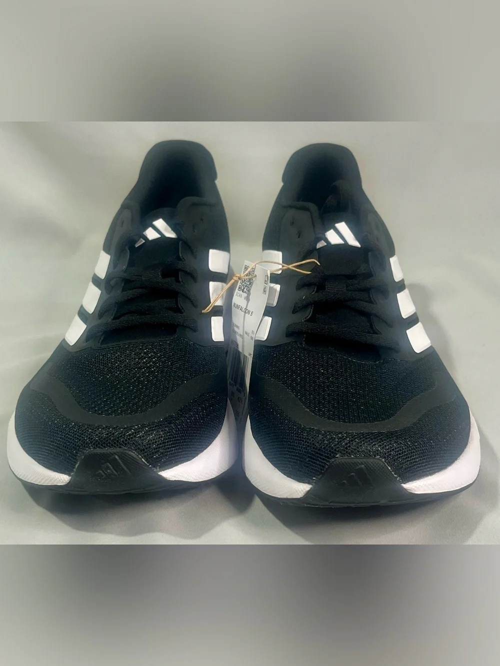 adidas Runfalcon 5 Black/White Men's Athletic Running Shoes